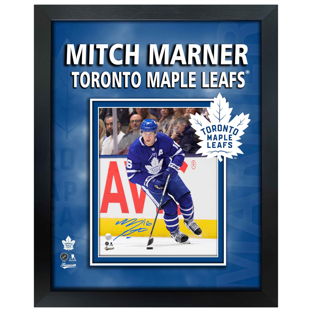 Marner,M Signed 8x10 Framed PhotoGlass Leafs-V